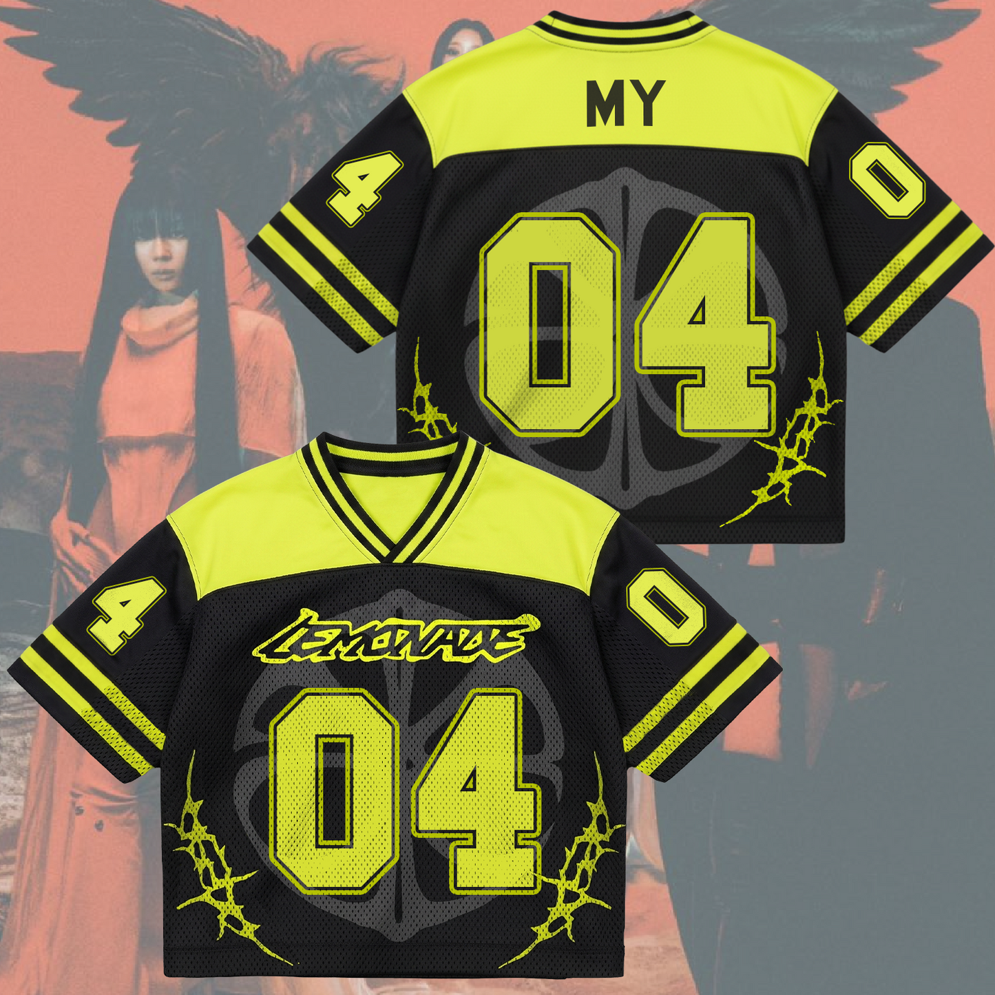 Aespa Lemonade Album Tour Mix Mesh Jersey