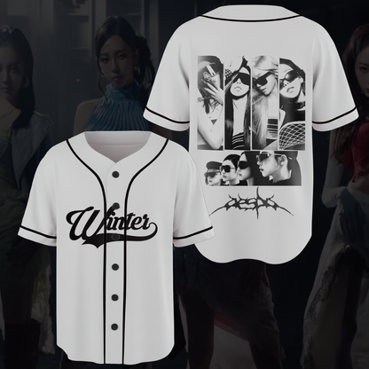 Lemonade Aespa World Tour Concert Baseball Jersey Fan Edition