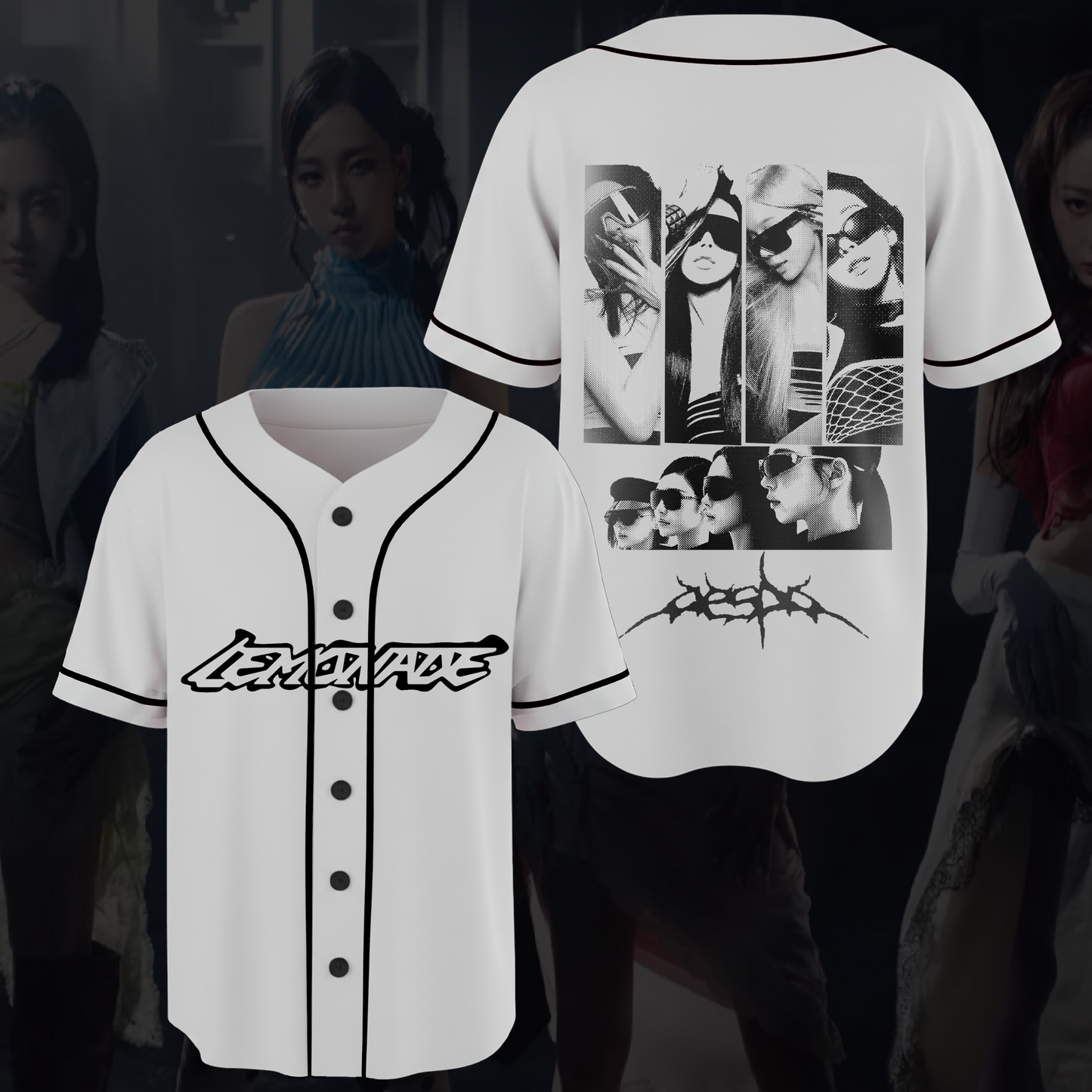 Lemonade Aespa World Tour Concert Baseball Jersey Fan Edition