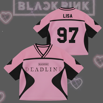 Deadline Album Black Pink Mixed Mesh Jersey Gift For Fans