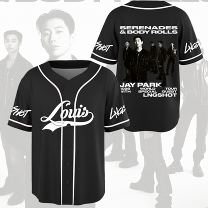 LngShot 2026 World Tour Serenades Body Rolls Jay Park Baseball Jersey Gift For Fans