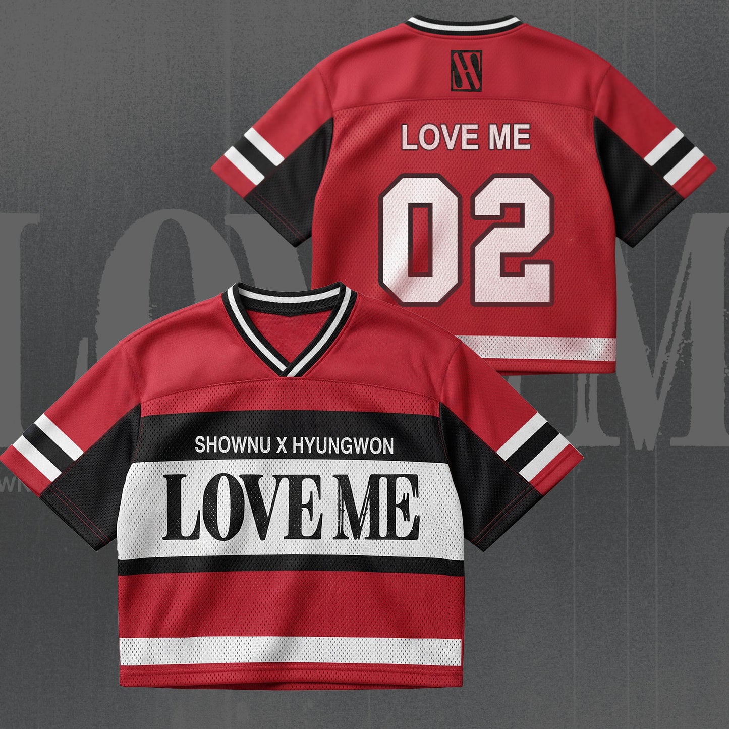 Love Me Album Shownu Hyungwon Monsta X Mix Mesh Jersey