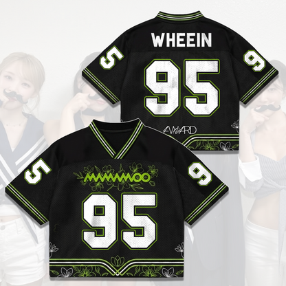 MAMAMOO World Tour 4ward Mix Mesh Jersey Green Floral Streetwear Gift For Fans