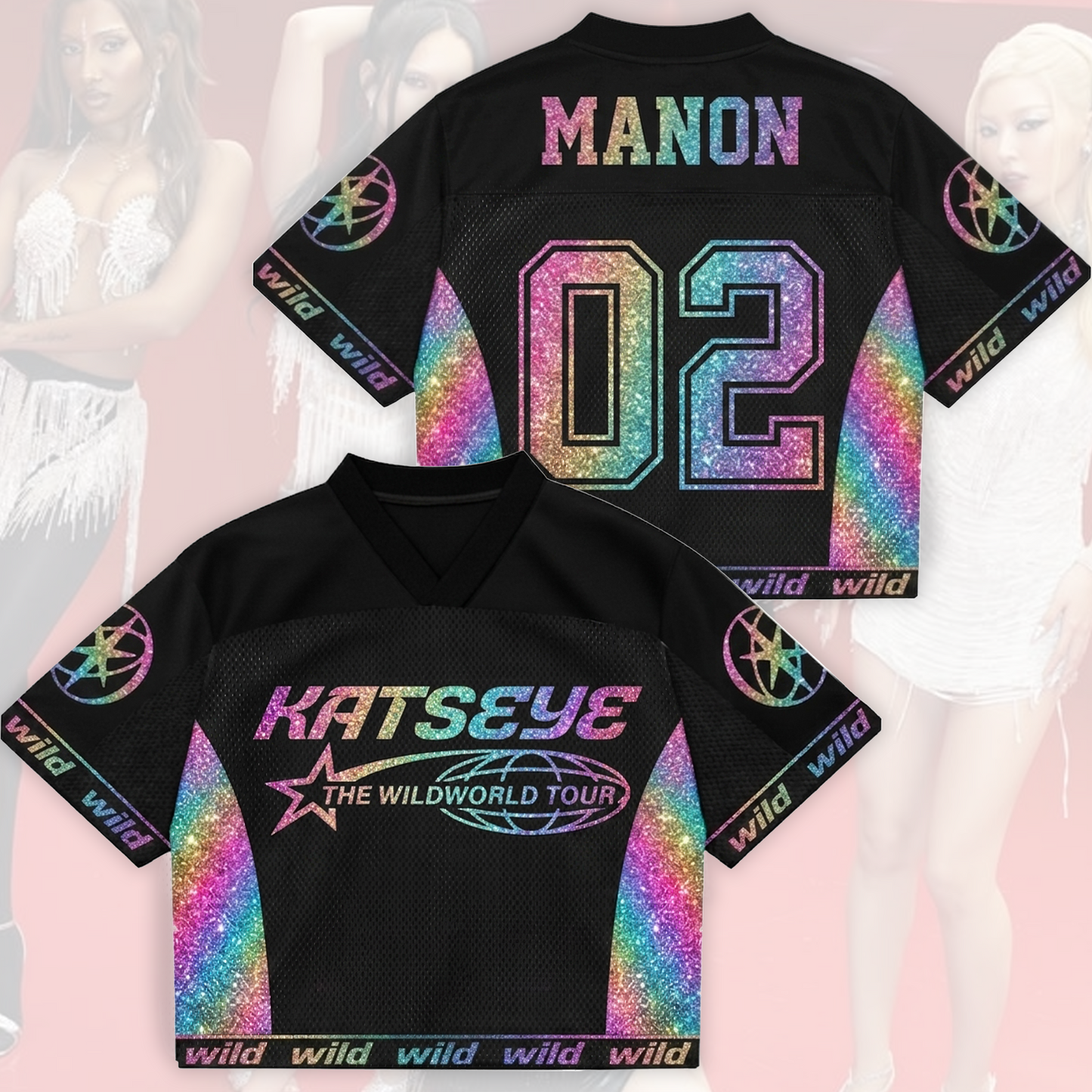Vibrant Katseye The Wildworld Tour Mesh Jersey Gift For Eyekons