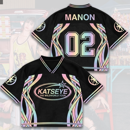 Prismatic Katseye The Wildworld Tour Mixed Mesh Jersey Fan Edition