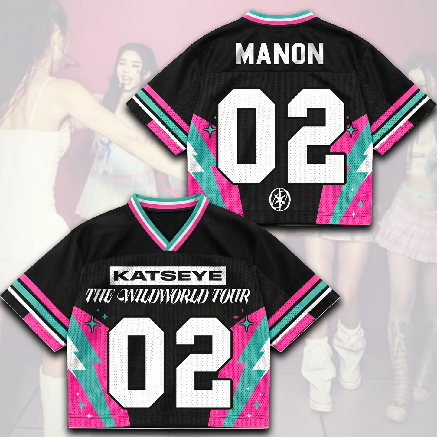Dynamic KATSEYE The Wild World Tour Jersey Merch Gift for Eyekons