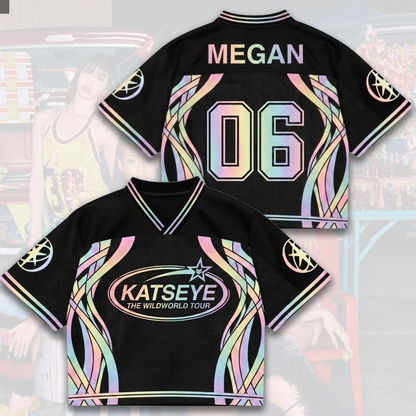 Prismatic Katseye The Wildworld Tour Mixed Mesh Jersey Fan Edition