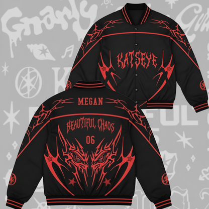 WAVESTEEᵀᴹ Katseye Beautiful Chaos Tour Baseball Jacket Unisex Streetwear