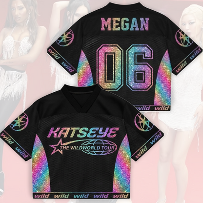 Vibrant Katseye The Wildworld Tour Mesh Jersey Gift For Eyekons