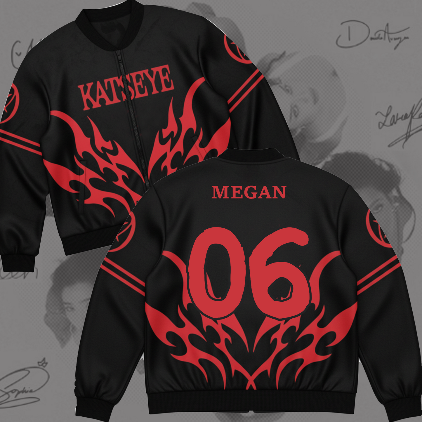 WAVESTEEᵀᴹ Katseye World Tour First Version Bomber Jacket