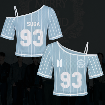 Chic Merry Go Round BTS Album Off Shoulder Mesh Fan Editon