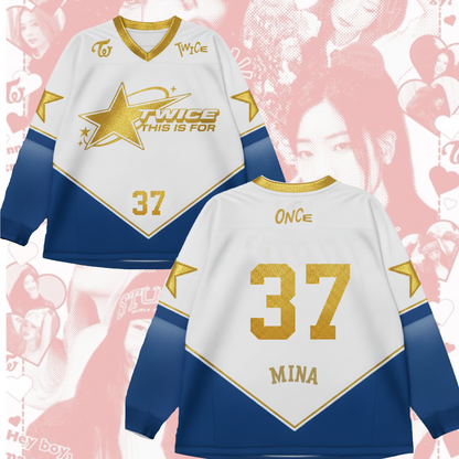 WAVESTEEᵀᴹ Twice Once Squad World Tour 2 Mesh Splicing Long Sleeved