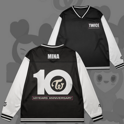 WAVESTEEᵀᴹ 10 Years Anniversary Twice Mesh Splicing Long Sleeved