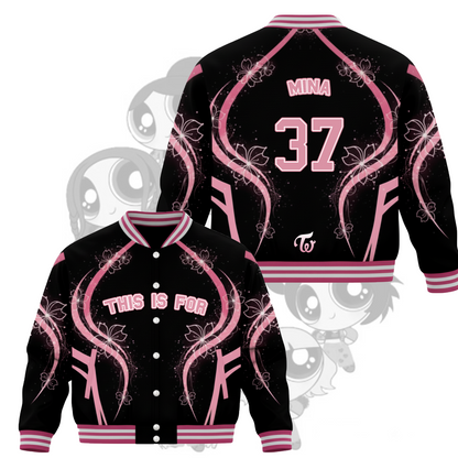 WAVESTEEᵀᴹ Twice Era The Pink Vision This is For Tour Baseball Jacket