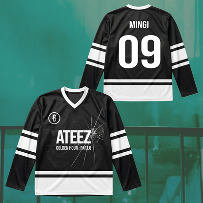 Ateez Golden Hour Part 6 Hockey Jersey Gift For Atiny
