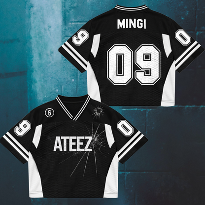 Sporty Chic ATEEZ Golden Hour Part 6 Mix Mesh Jersey Gifts For Fans