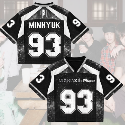 Light Universe Monsta X The Phase Mixed-Mesh-Trikot Nexus-Outfit Geschenk für Fans