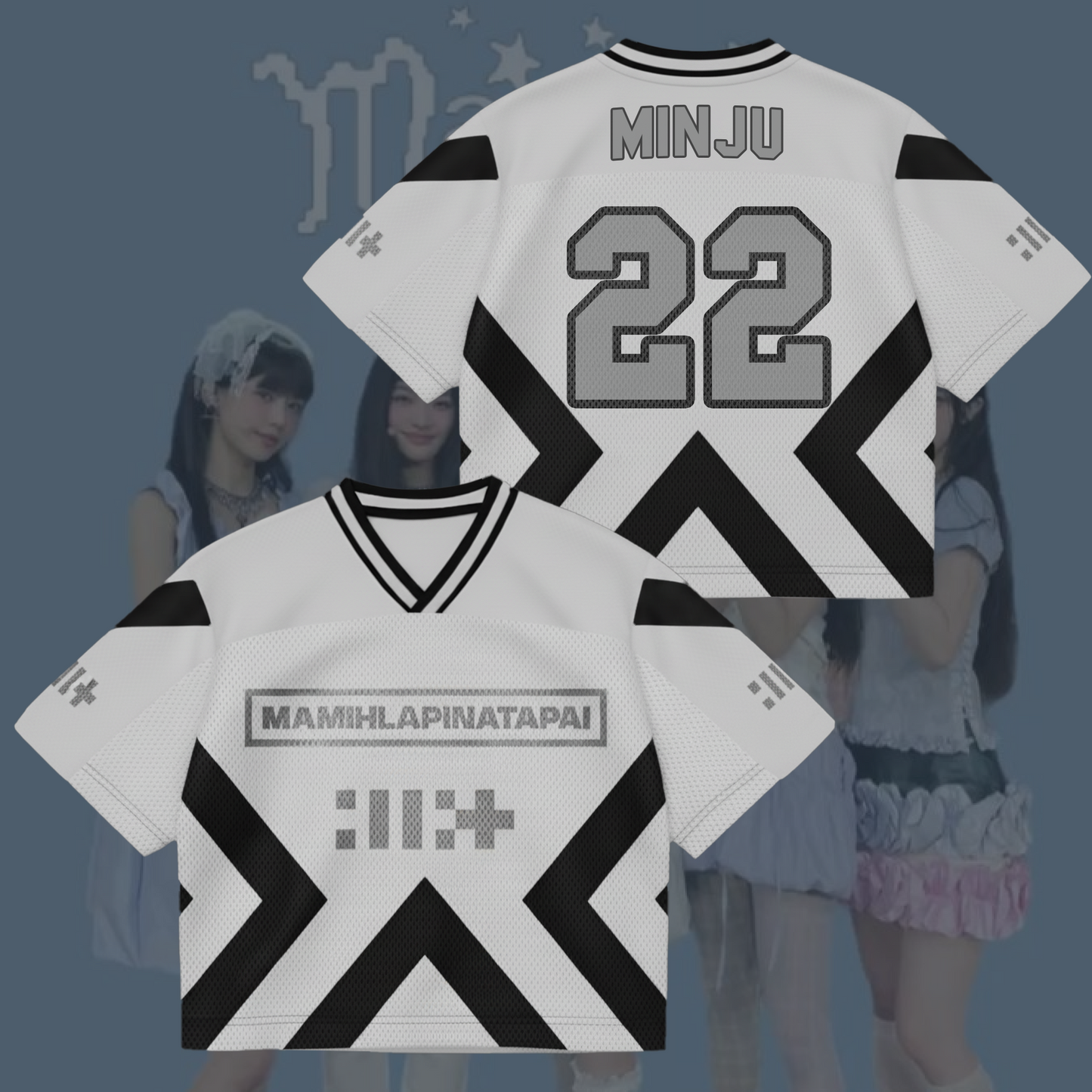 MAMIHLAPINATAPAI ILLIT Mixed Mesh Jersey Gift For Lovers