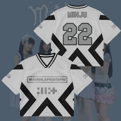 MAMIHLAPINATAPAI ILLIT Mixed Mesh Jersey Gift For Lovers