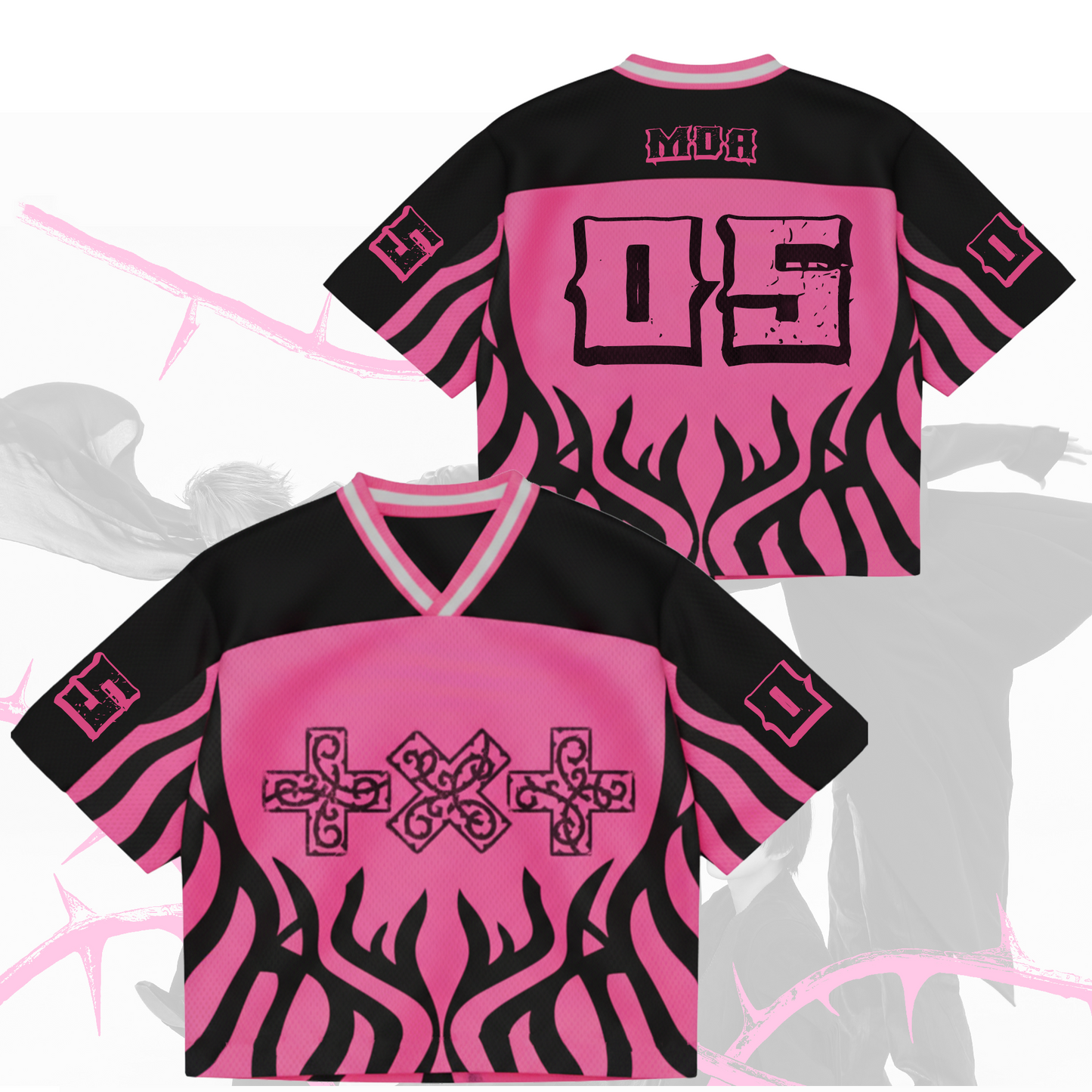 Thorn Album 7th Year TXT Mixed Mesh Jersey Gift For Fans