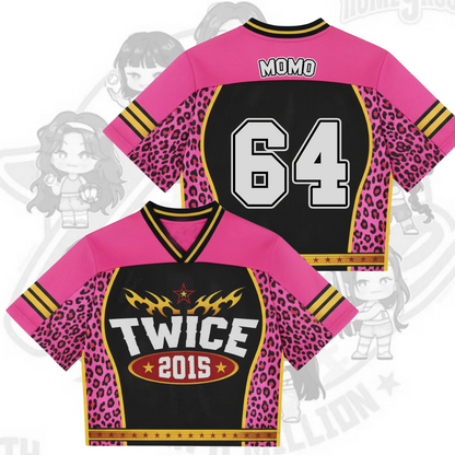 WAVESTEEᵀᴹ Leopard Vibe Mixed Mesh Jersey  Twice Collection