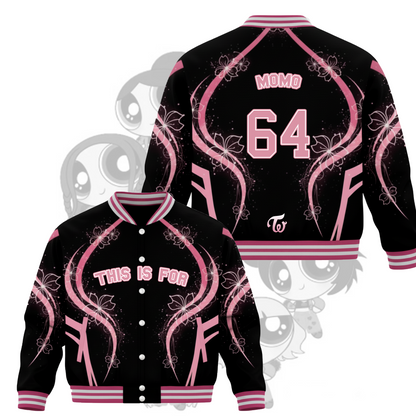WAVESTEEᵀᴹ Twice Era The Pink Vision This is For Tour Baseball Jacket