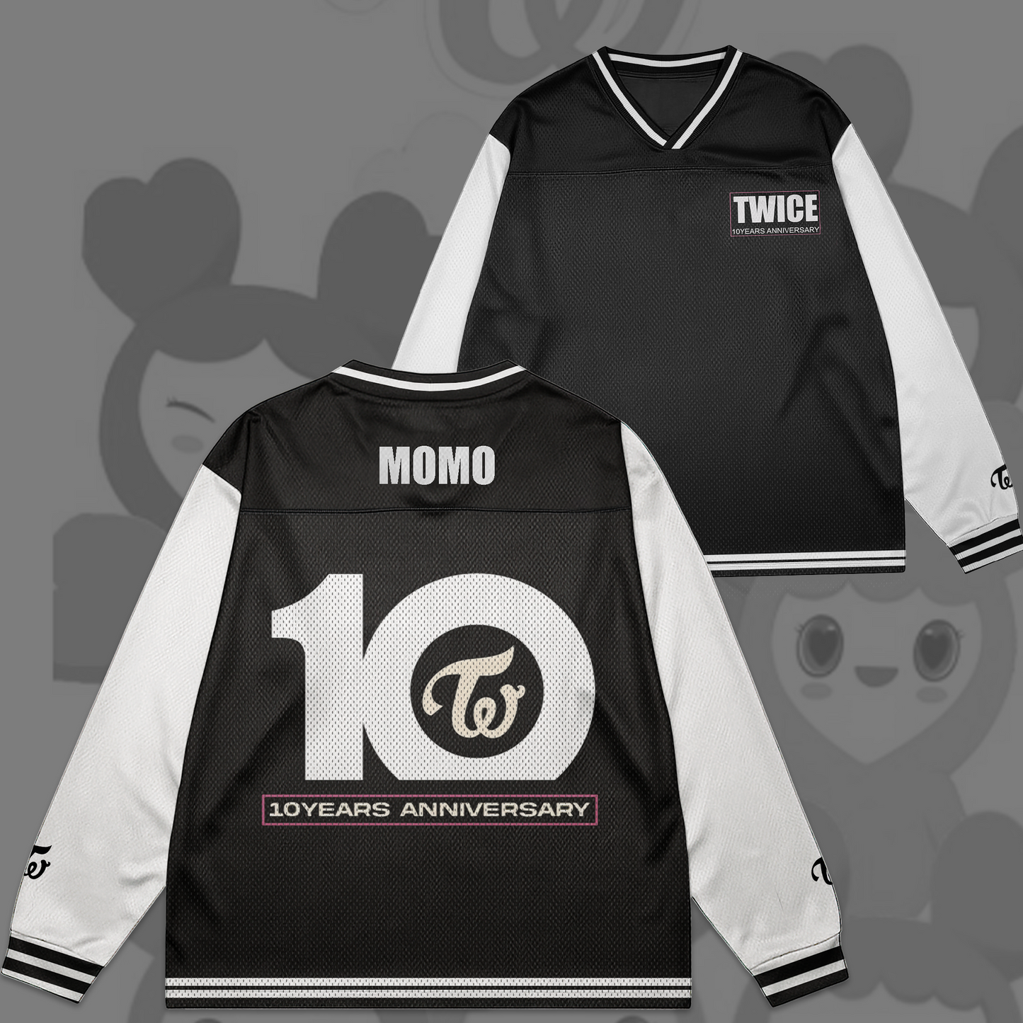 WAVESTEEᵀᴹ 10 Years Anniversary Twice Mesh Splicing Long Sleeved