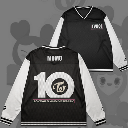 WAVESTEEᵀᴹ 10 Years Anniversary Twice Mesh Splicing Long Sleeved