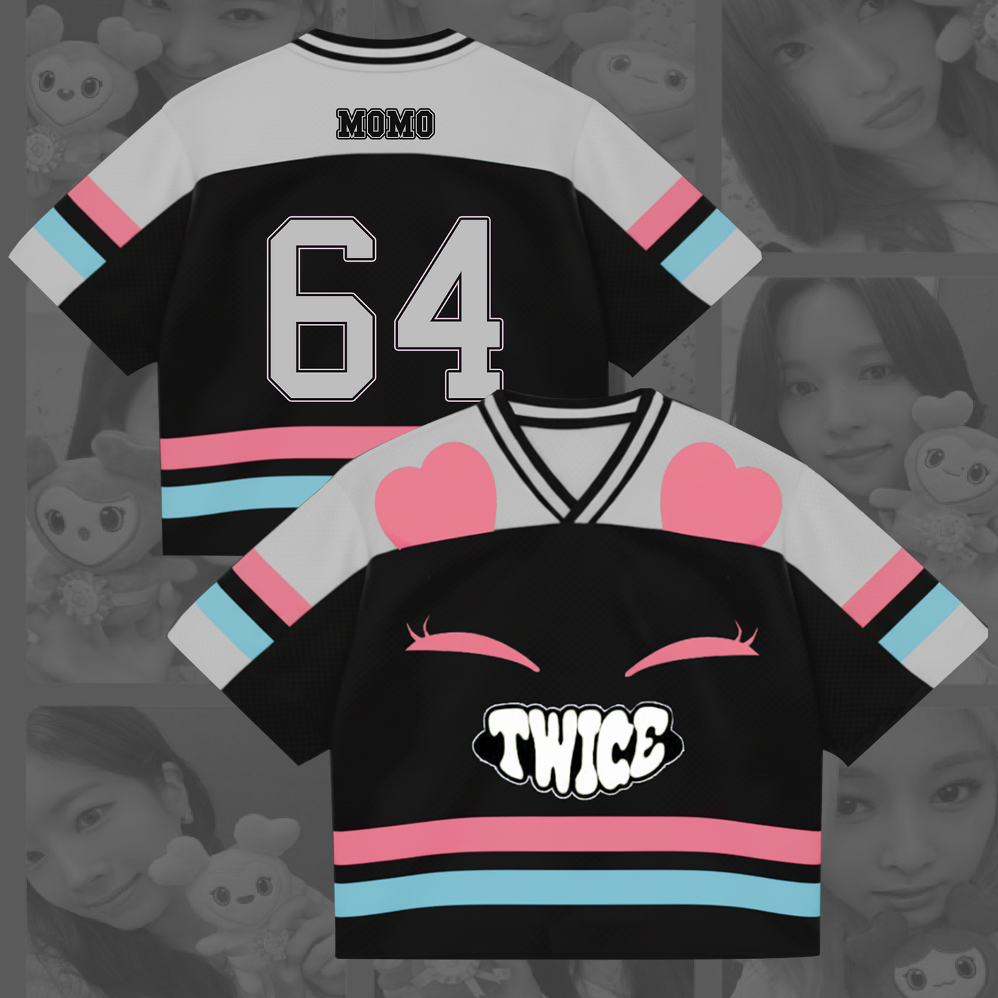 Kawai Lovely Twice This Is For Tour Cosplay Mix Mesh Jersey Gift For Fans