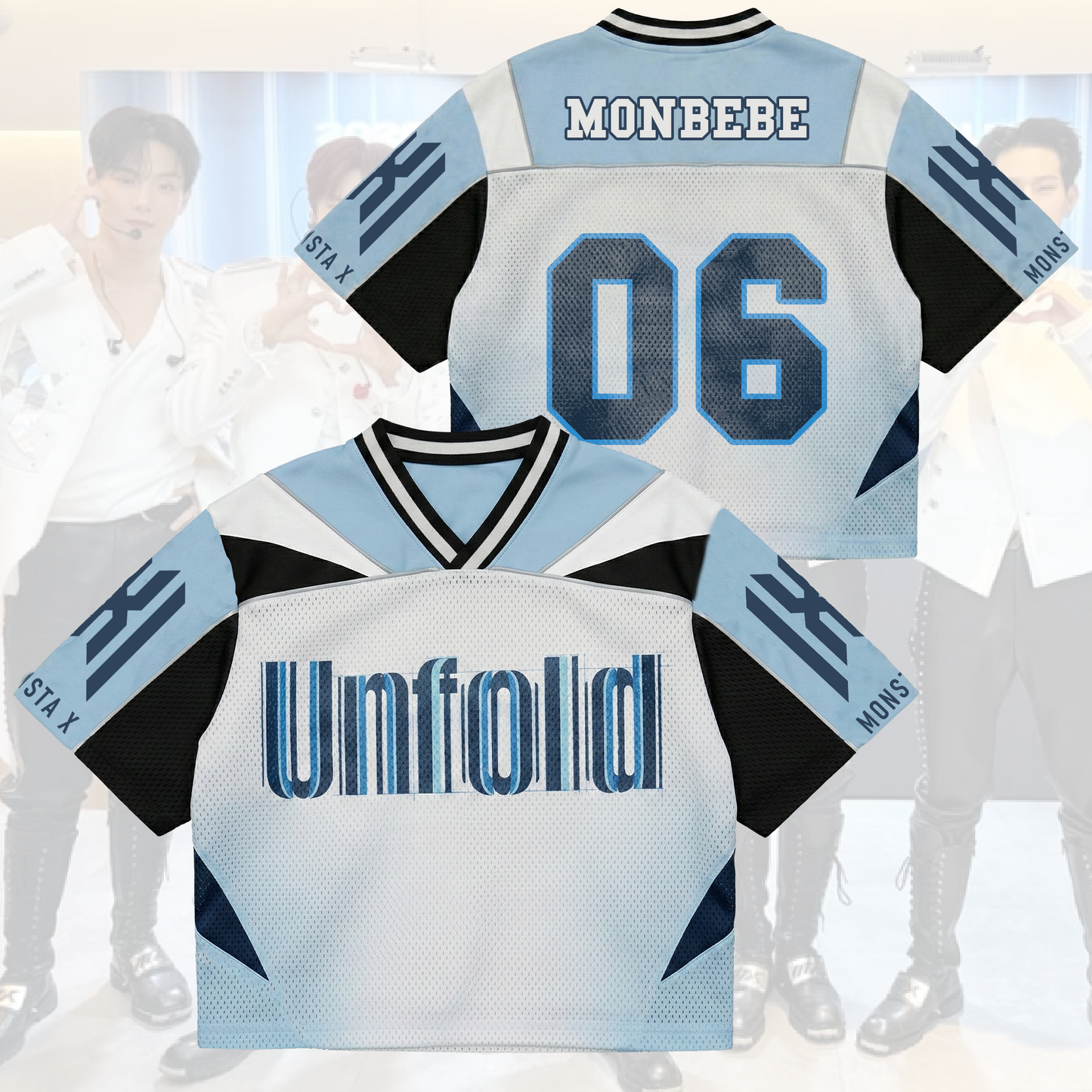 Monstax New Album Unfold Mixed Mesh Jersey