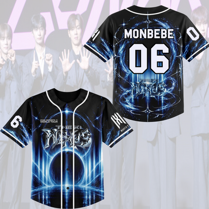 MONSTA X Nexus World Tour Special Baseball Jersey Gift For Fans