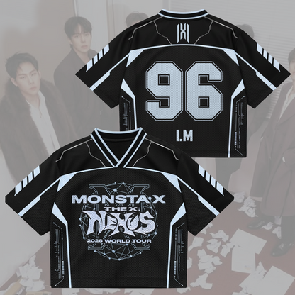 Sporty Monsta X World Tour The X Mixed Mesh Jersey Fan Edition