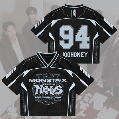 Sporty Monsta X World Tour The X Mixed Mesh Jersey Fan Edition