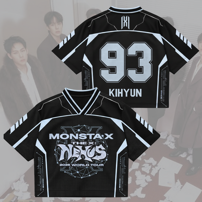 Sporty Monsta X World Tour The X Mixed Mesh Jersey Fan Edition