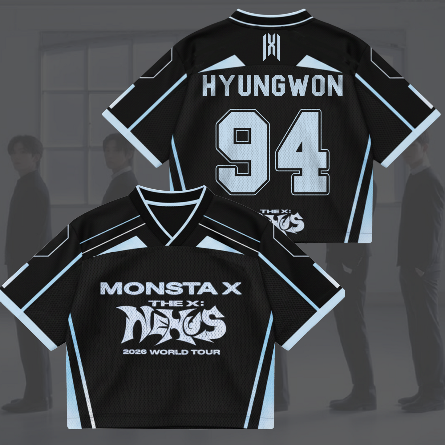 Galactic Monsta X World Tour The X Nexus Mixed Mesh Jersey