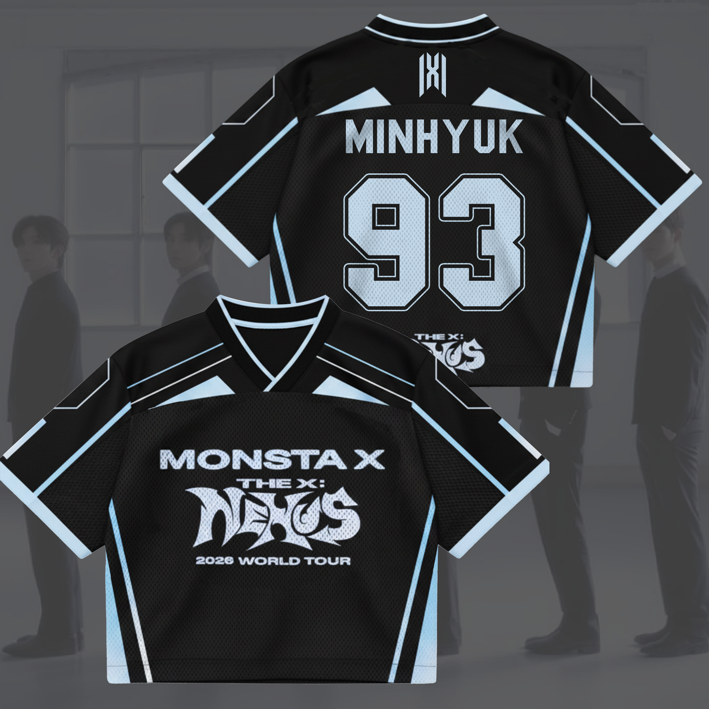 Galactic Monsta X World Tour The X Nexus Mixed Mesh Jersey