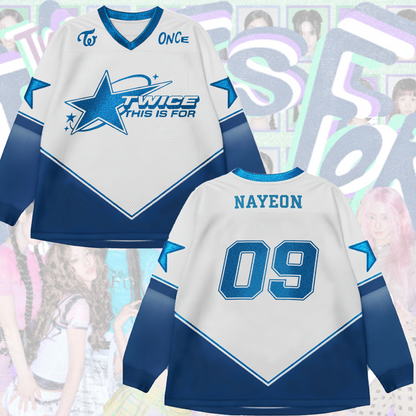 WAVESTEEᵀᴹ This Is For 2 Twice World Tour 2 Mesh Splicing Long Sleeved
