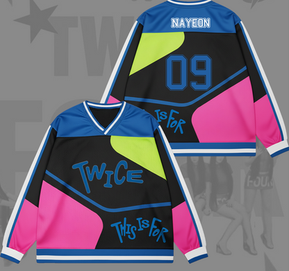 Twice This Is For World Tour Mesh Splicing Long Sleeved