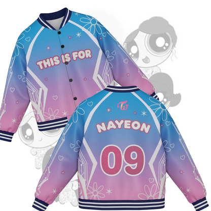 WAVESTEEᵀᴹ The Dual Aura Twice This is For Tour Piece Baseball Jacket