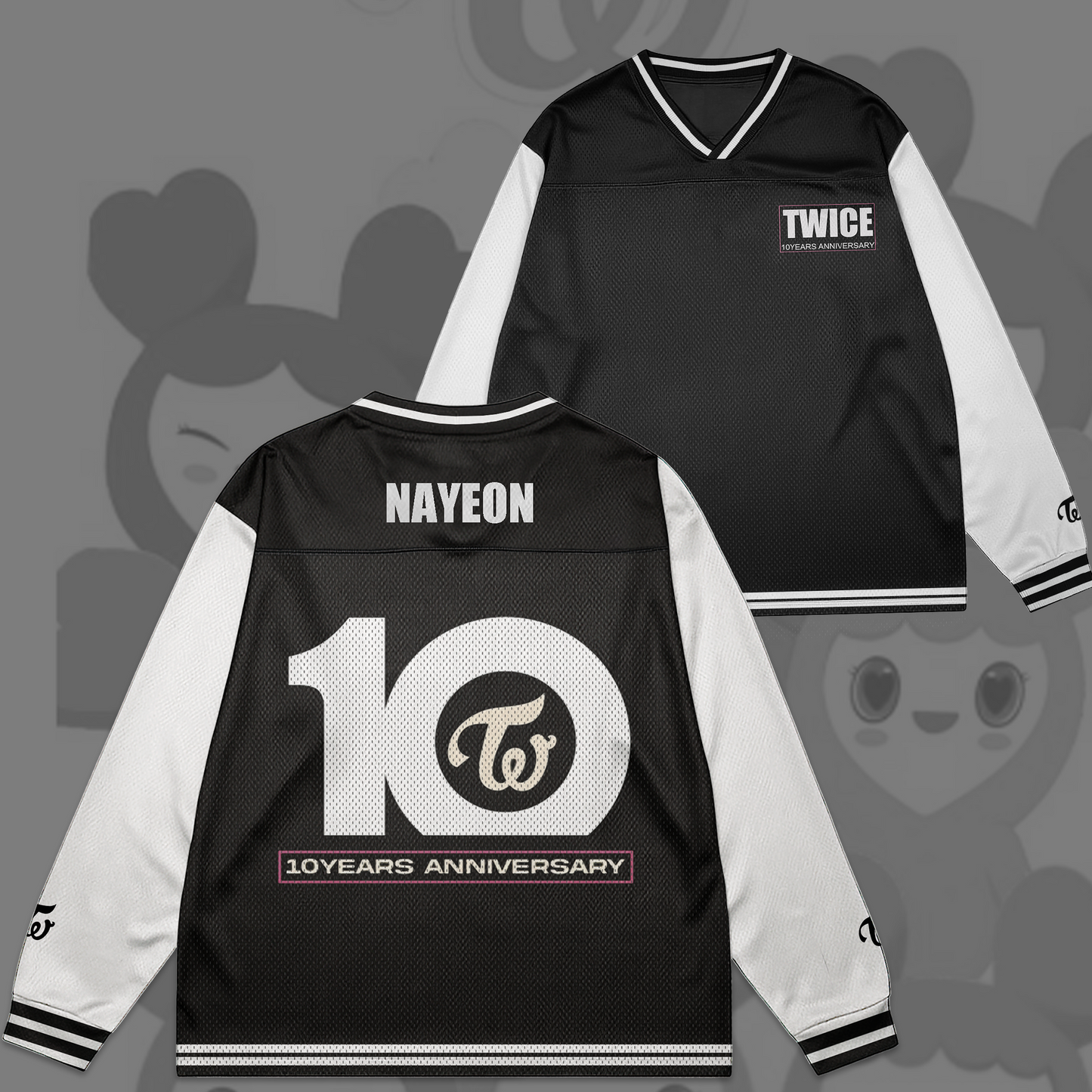 WAVESTEEᵀᴹ 10 Years Anniversary Twice Mesh Splicing Long Sleeved