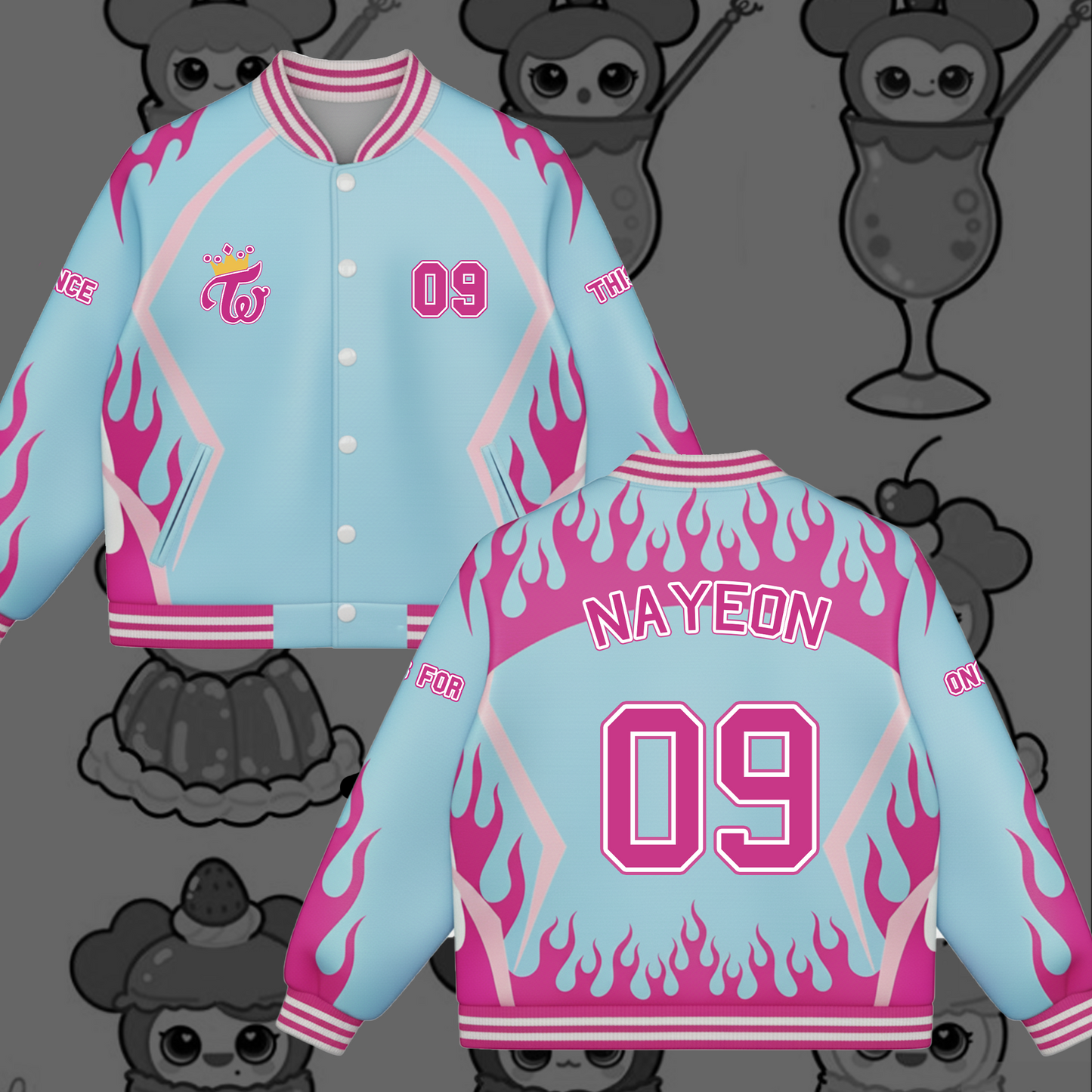 WAVESTEEᵀᴹ This is Four Tour Baseball Jacket Twice Winter Collection