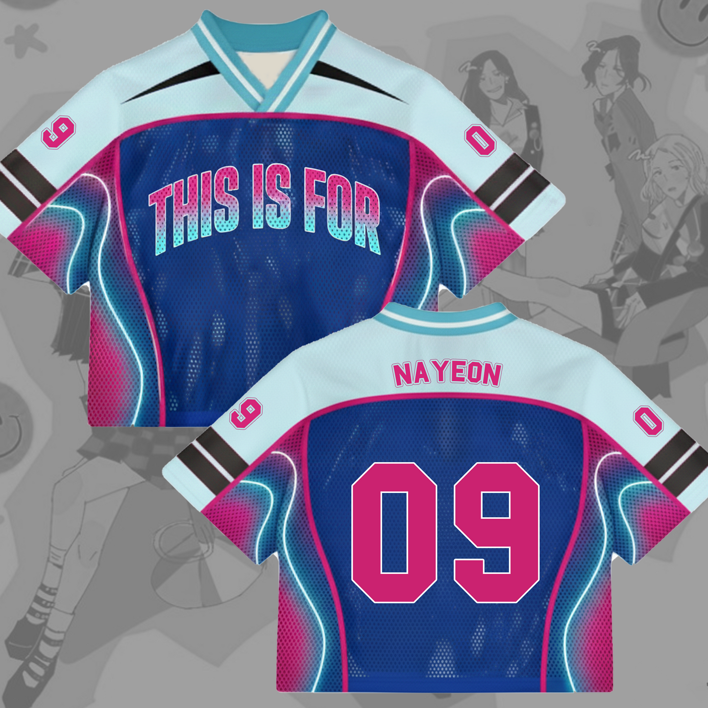 WAVESTEEᵀᴹ The Future Softline Twice This is For Tour Mixed Mesh Jersey