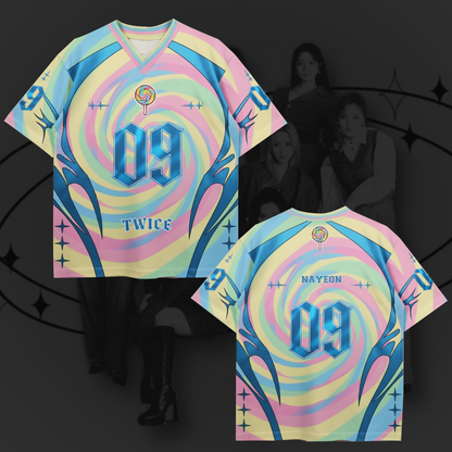 WAVESTEEᵀᴹ Tap Once To Twice 10 Years Anniversary Football Jersey