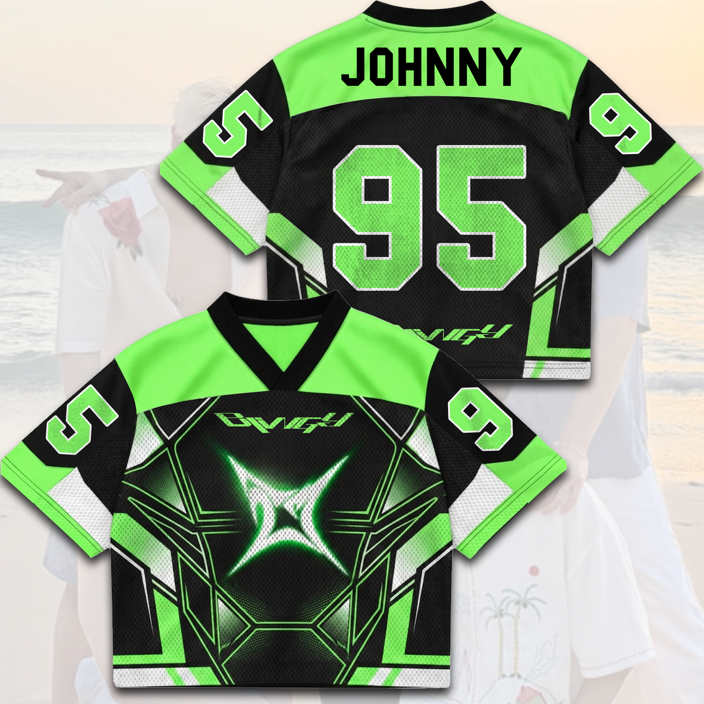 Sporty NCT 127 Blingy Album Mixed Mesh Jersey Gift For Fans