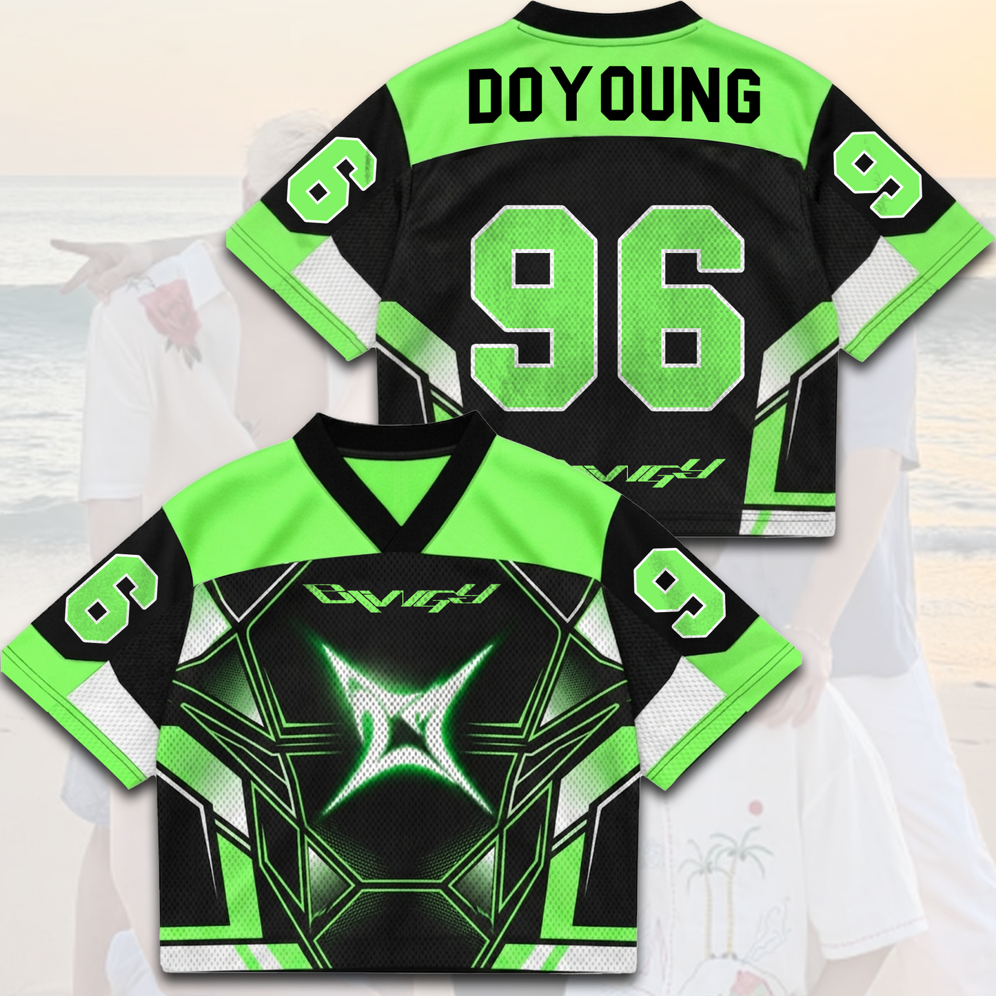 Sporty NCT 127 Blingy Album Mixed Mesh Jersey Gift For Fans