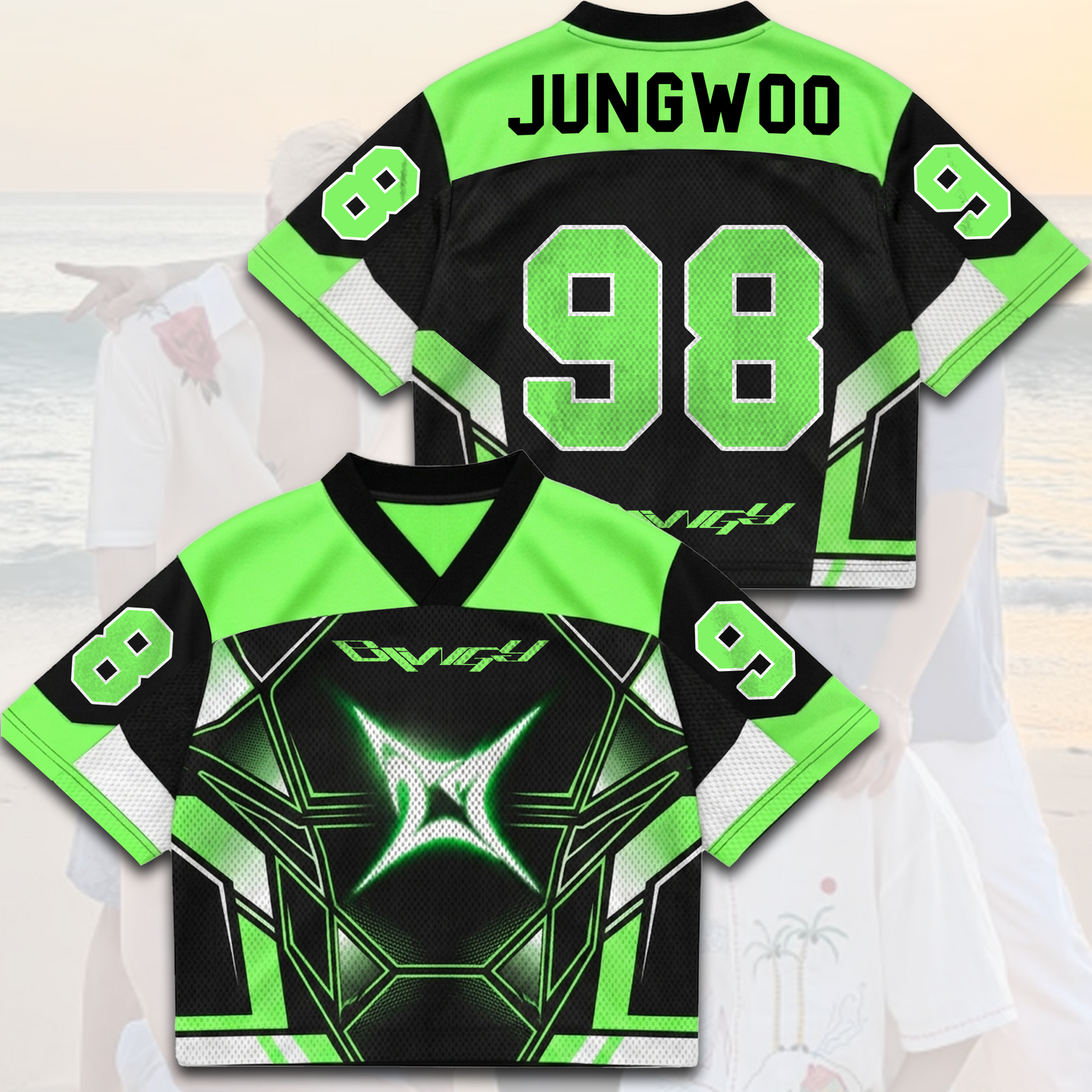 Sporty NCT 127 Blingy Album Mixed Mesh Jersey Gift For Fans