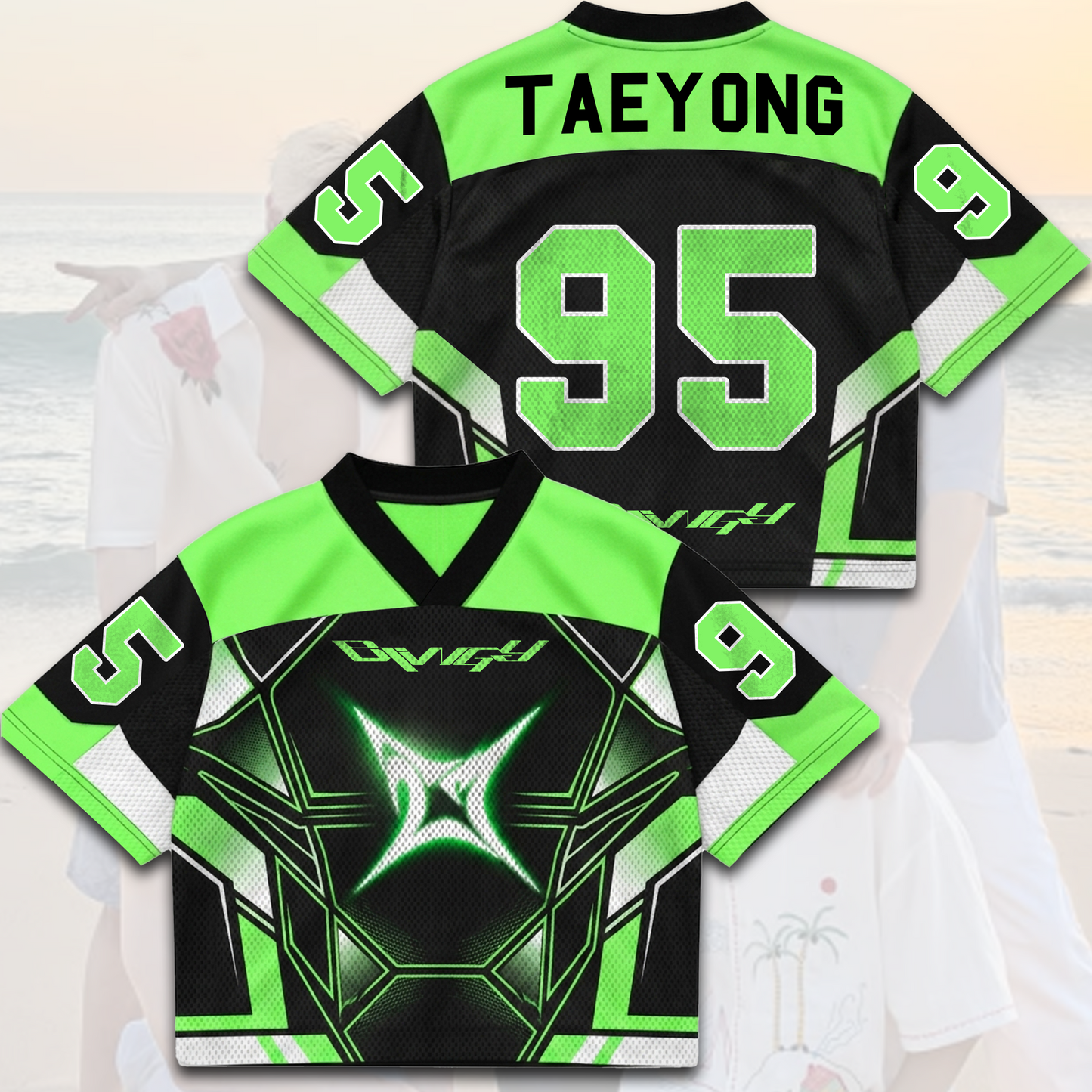 Sporty NCT 127 Blingy Album Mixed Mesh Jersey Gift For Fans