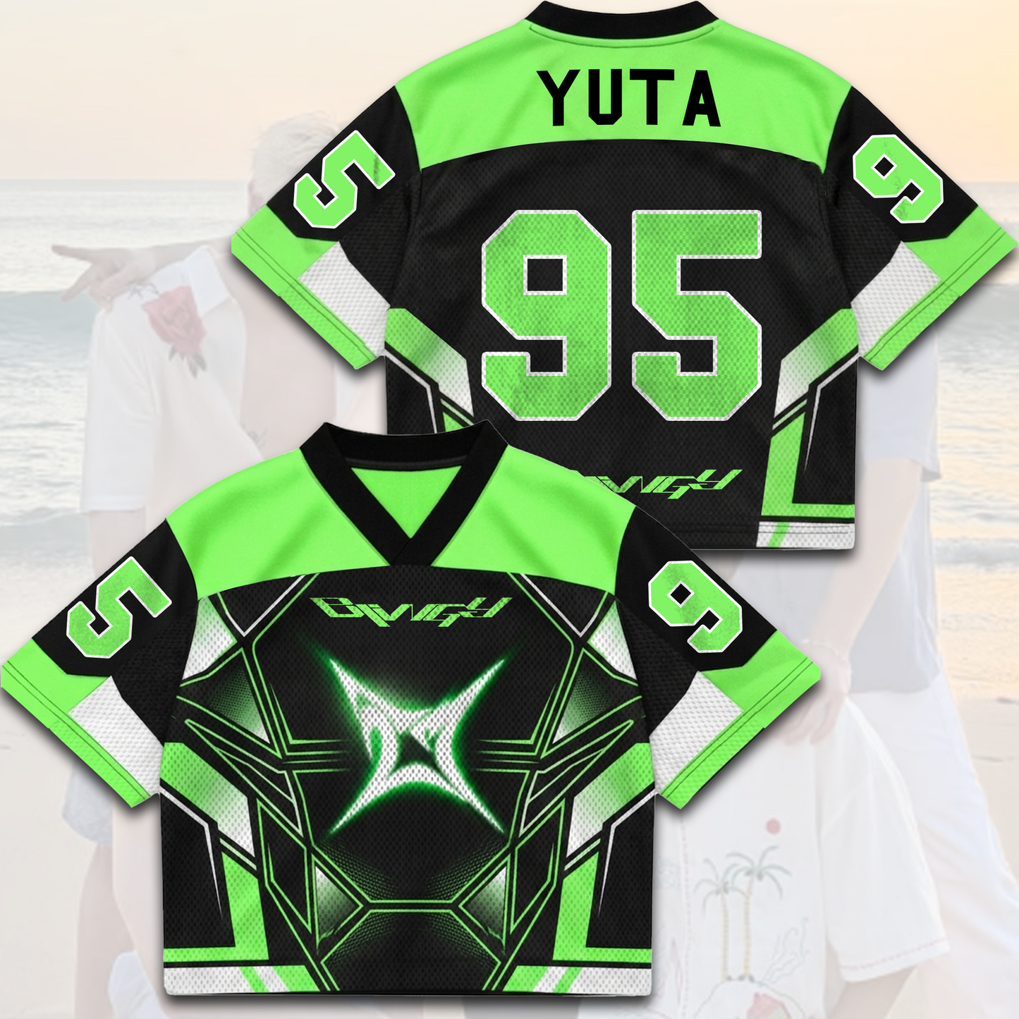 Sporty NCT 127 Blingy Album Mixed Mesh Jersey Gift For Fans