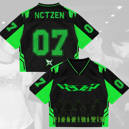 NCT 127 Blingy Domain Neo City Mixed Mesh Jersey Gift For Nctzen