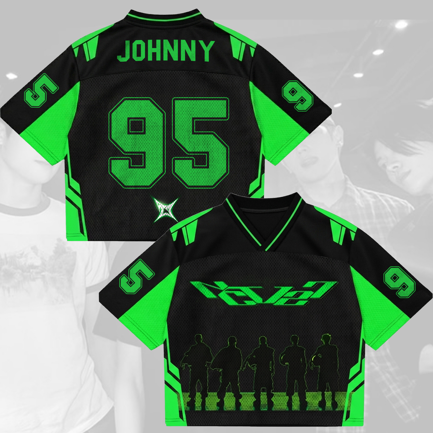 NCT 127 Blingy Domain Neo City Mixed Mesh Jersey Gift For Nctzen